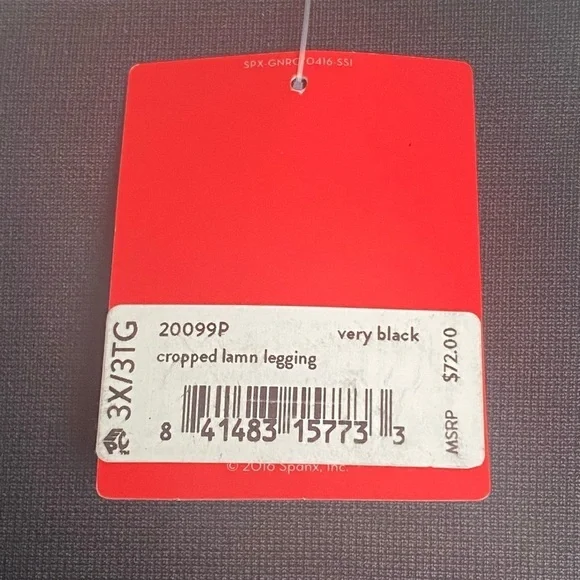 Spanx Look at Me Now Cropped Leggings in Very Black - Size 3X - New - Picture 8 of 10